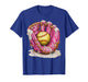Softball Drip Ice Cream Sprinkles Softball Glove Game Day T-Shirt