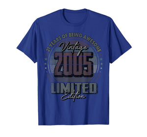 Vintage 2005 Limited Edition Shirt 21 Year Old 21st Birthday T-Shirt