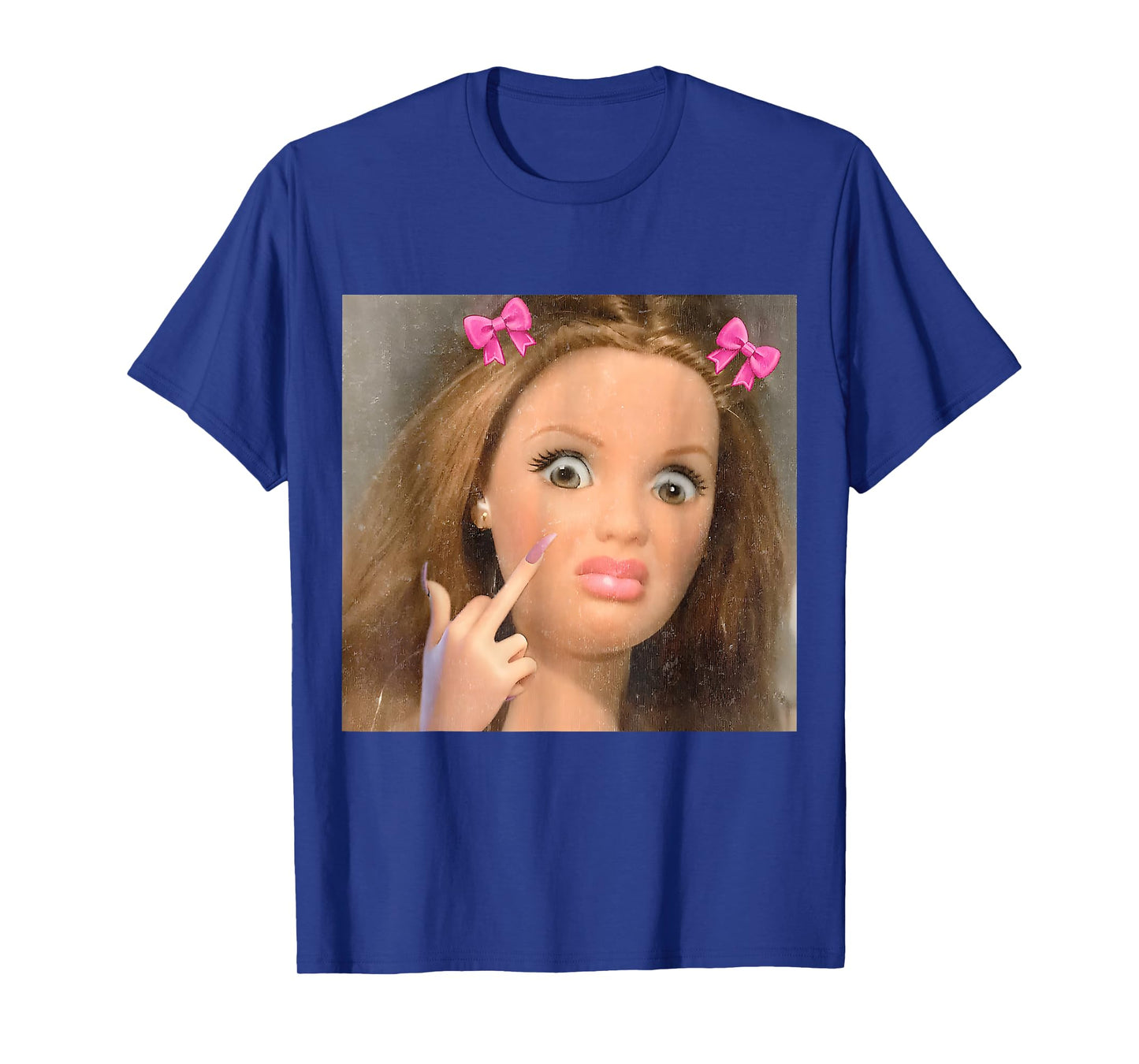 Funny Disgusting Doll face Meme T-Shirt