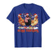 Chicken Christmas Merry Chickmas Santa Claus Hat Funny Xmas T-Shirt