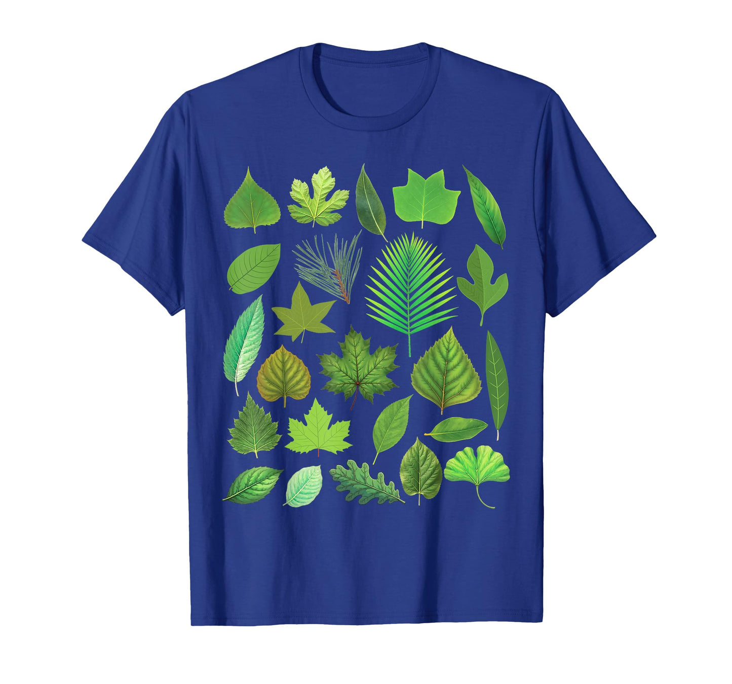 Types of Tree Leaves Biology Nature Educational T-Shirt