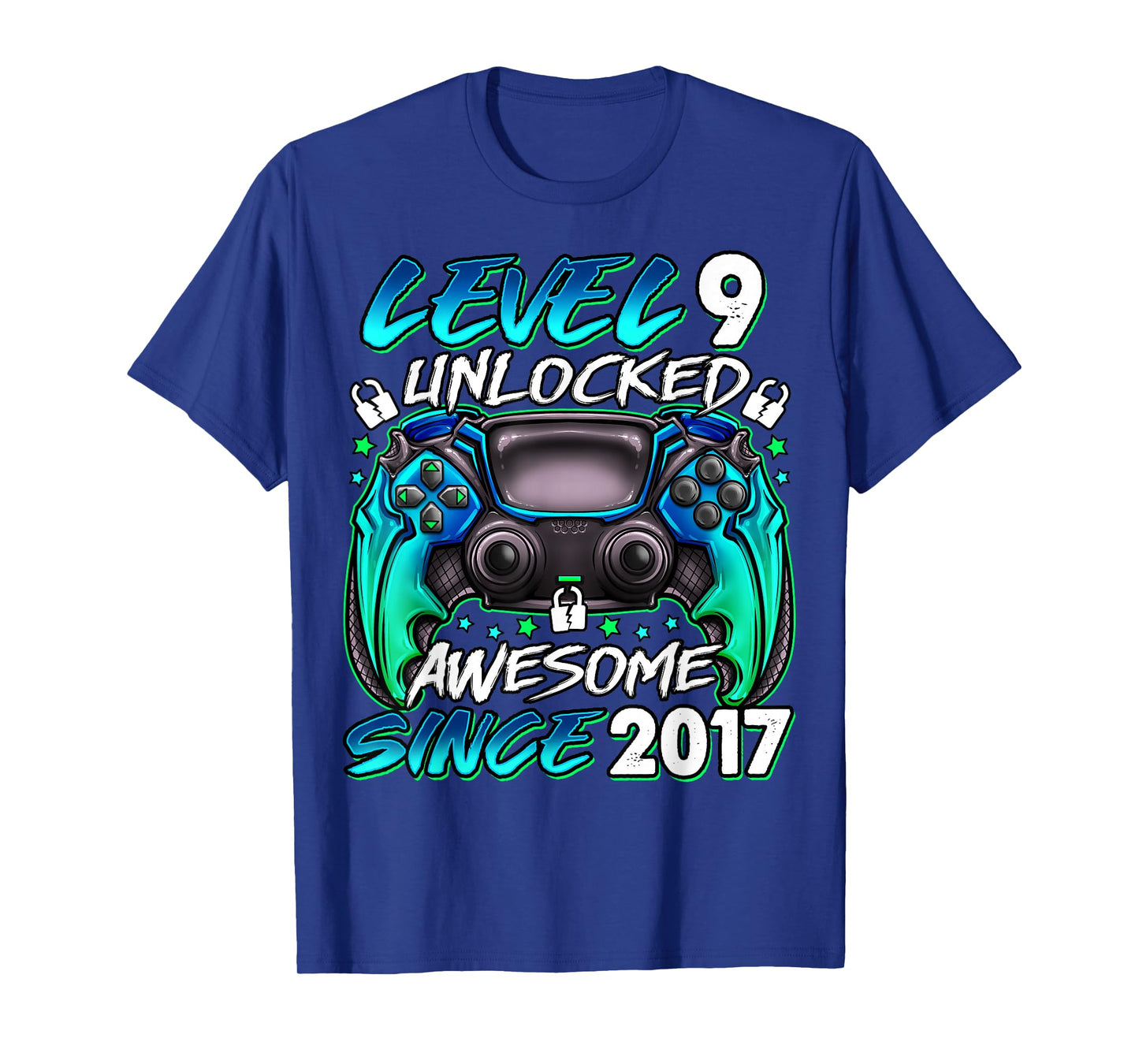 Level 9 Unlocked 9 Year Old Gifts Boys 9th Birthday Boy T-Shirt