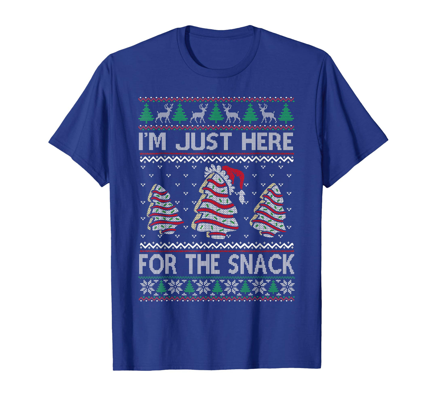 I'm Just Here for The Snack Christmas Cakes Debbie Becky T-Shirt