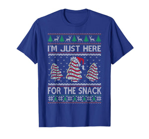 I'm Just Here for The Snack Christmas Cakes Debbie Becky T-Shirt