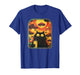 Retro Space Cat Selfie with UFOs T-Shirt