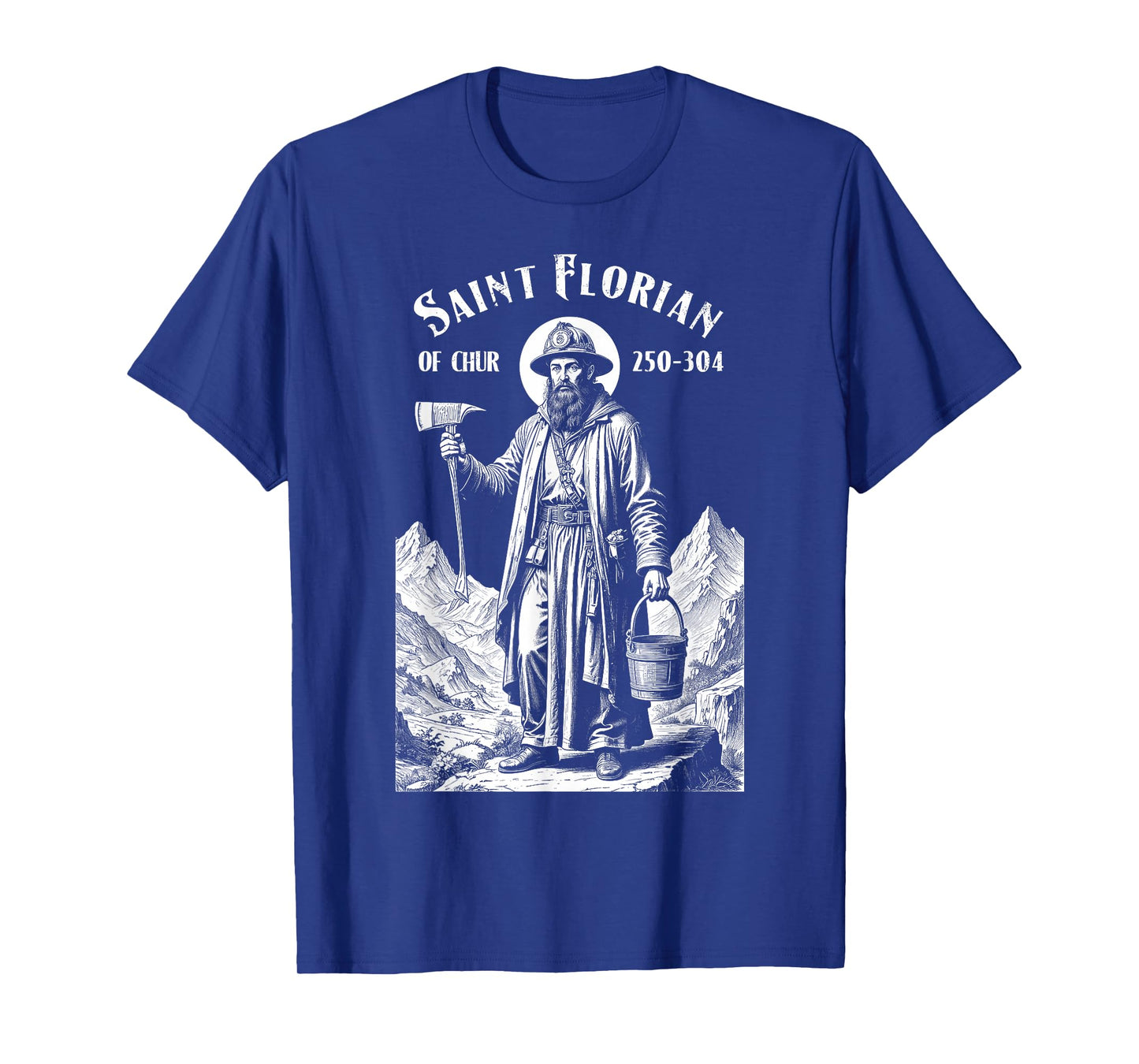 Fireman Fire Fighter Patron Saint Florian Vintage Firemen T-Shirt