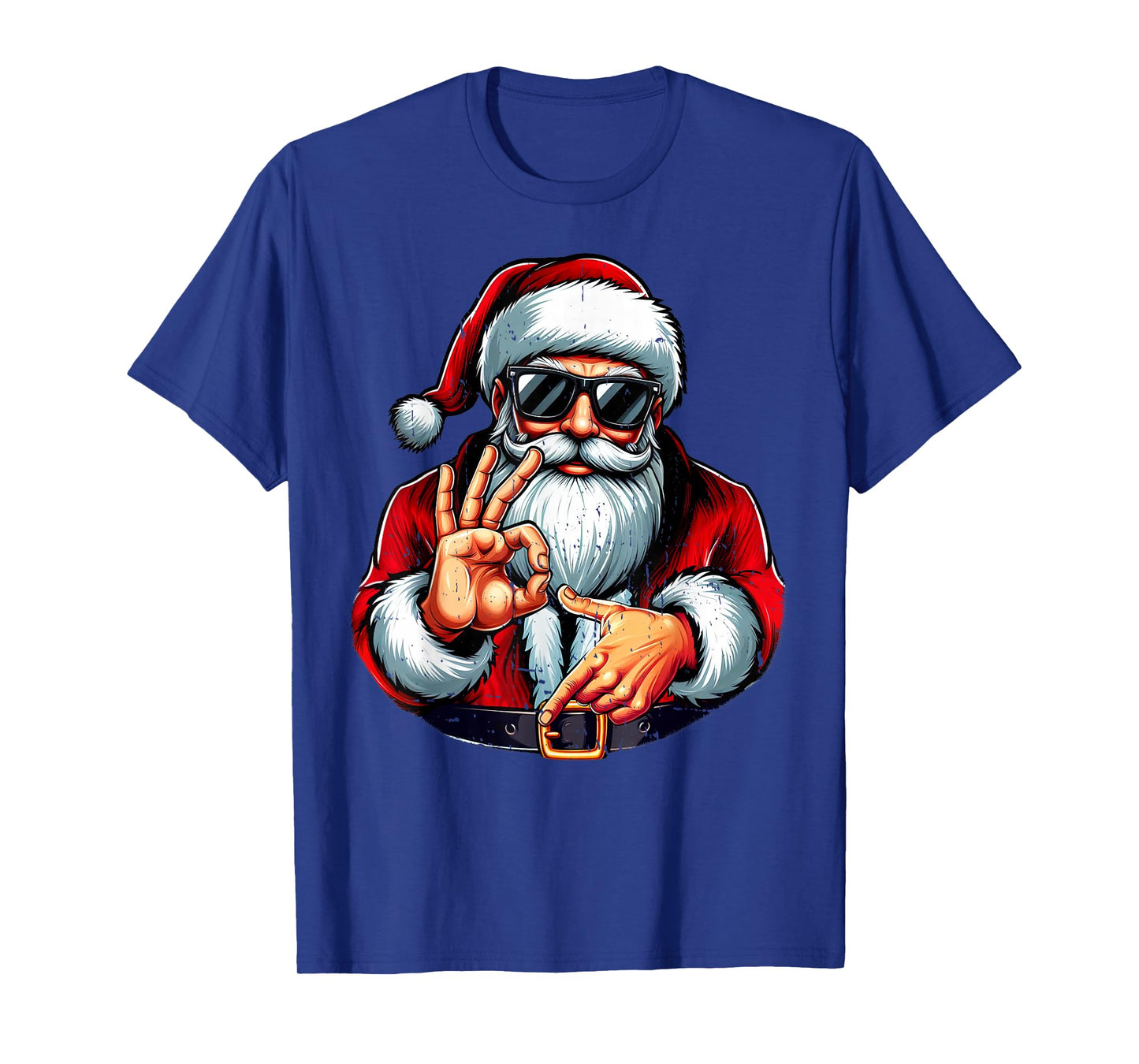 Funny Six Seven 6 7 Meme Santa Christmas Shirt Men Boys Teen T-Shirt