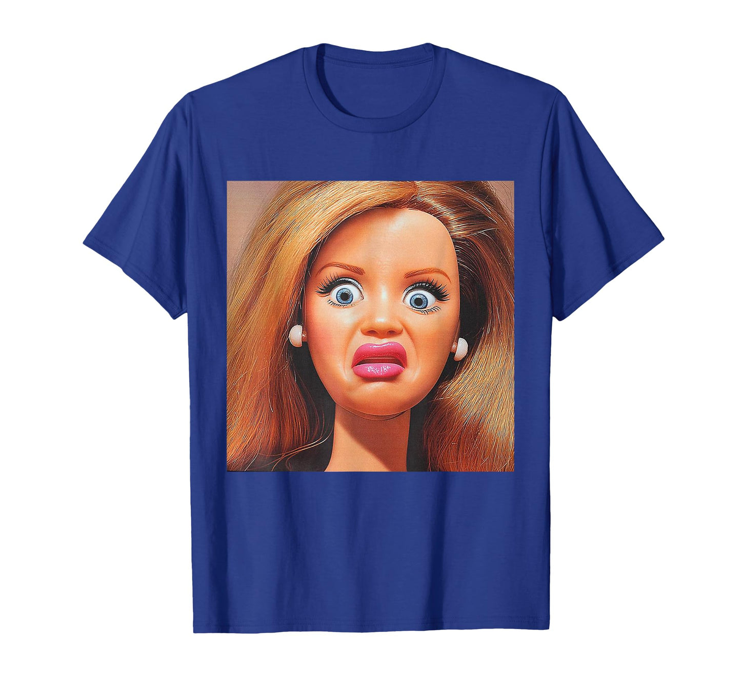 Funny Disgusting Doll face Meme Hilarious Sarcastic Gift Y2K T-Shirt