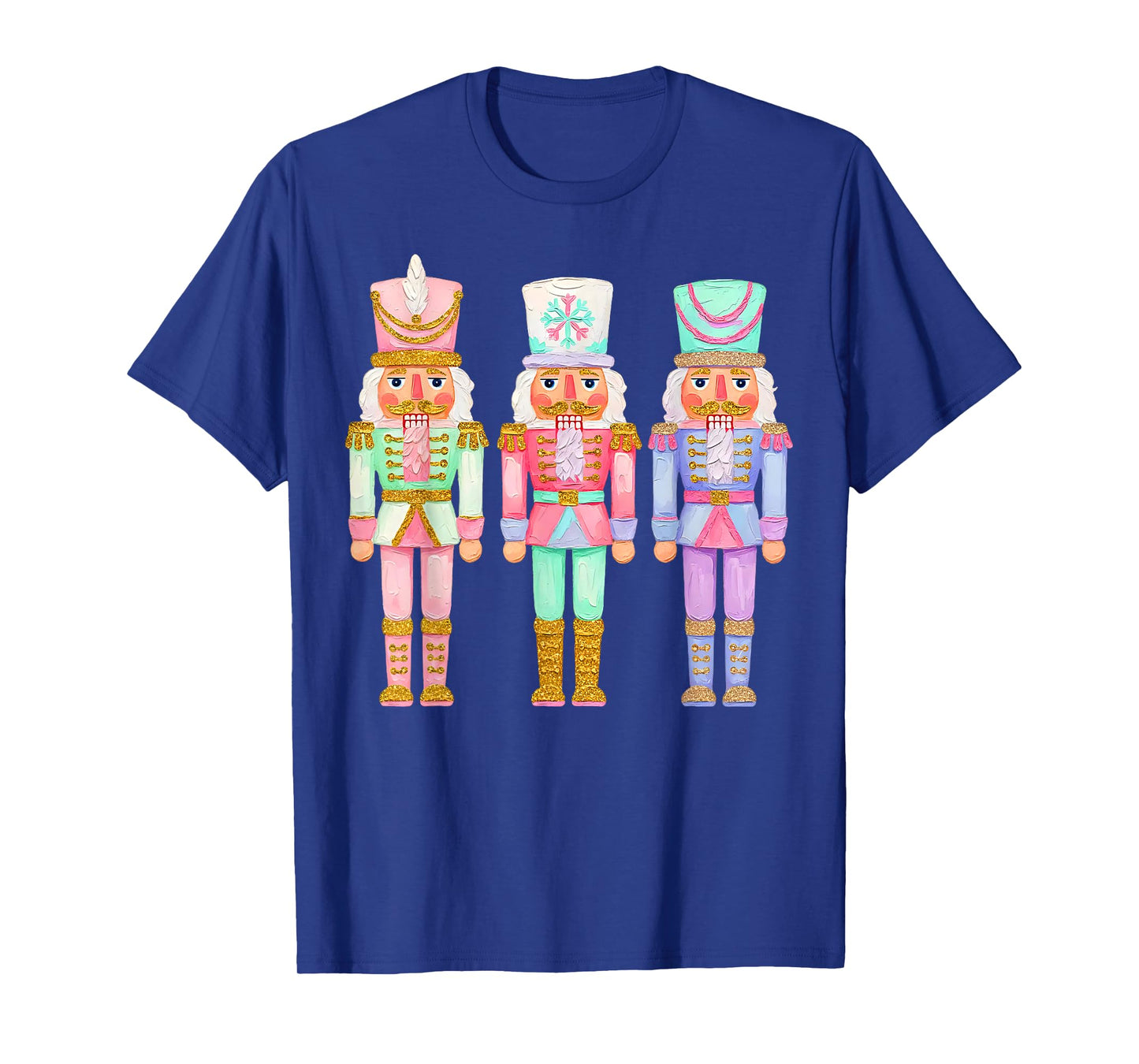 Coquette Pink Nutcrackers Christmas Vibes Xmas Girly Kid T-Shirt