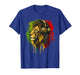 Rasta Reggae Music Headphones Jamaican Lion of Judah T-Shirt