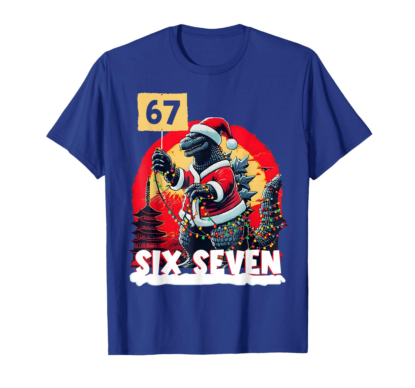 Kaiju Christmas 67 Santazilla Japanese Monster Dinosaur T-Shirt
