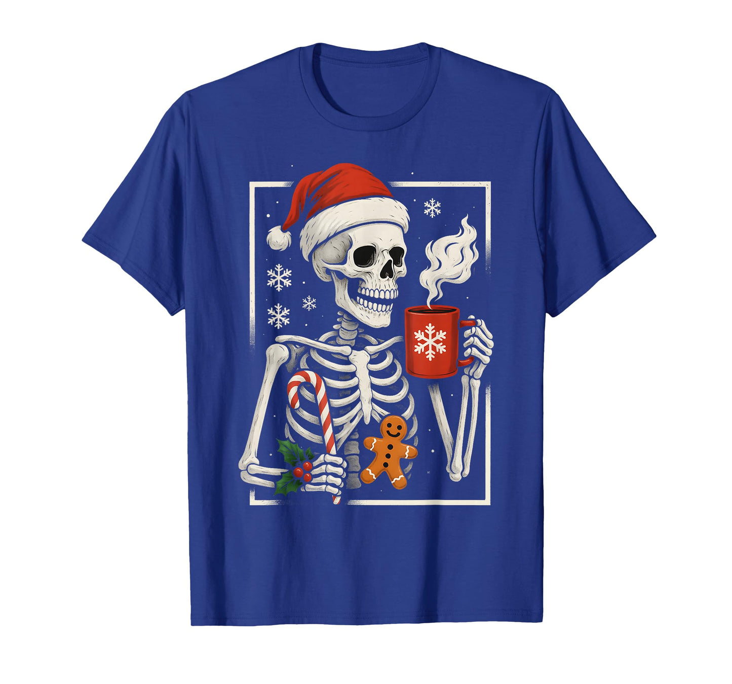 Christmas Skeleton Hot Chocolate Cocoa Xmas Men Women Kids T-Shirt