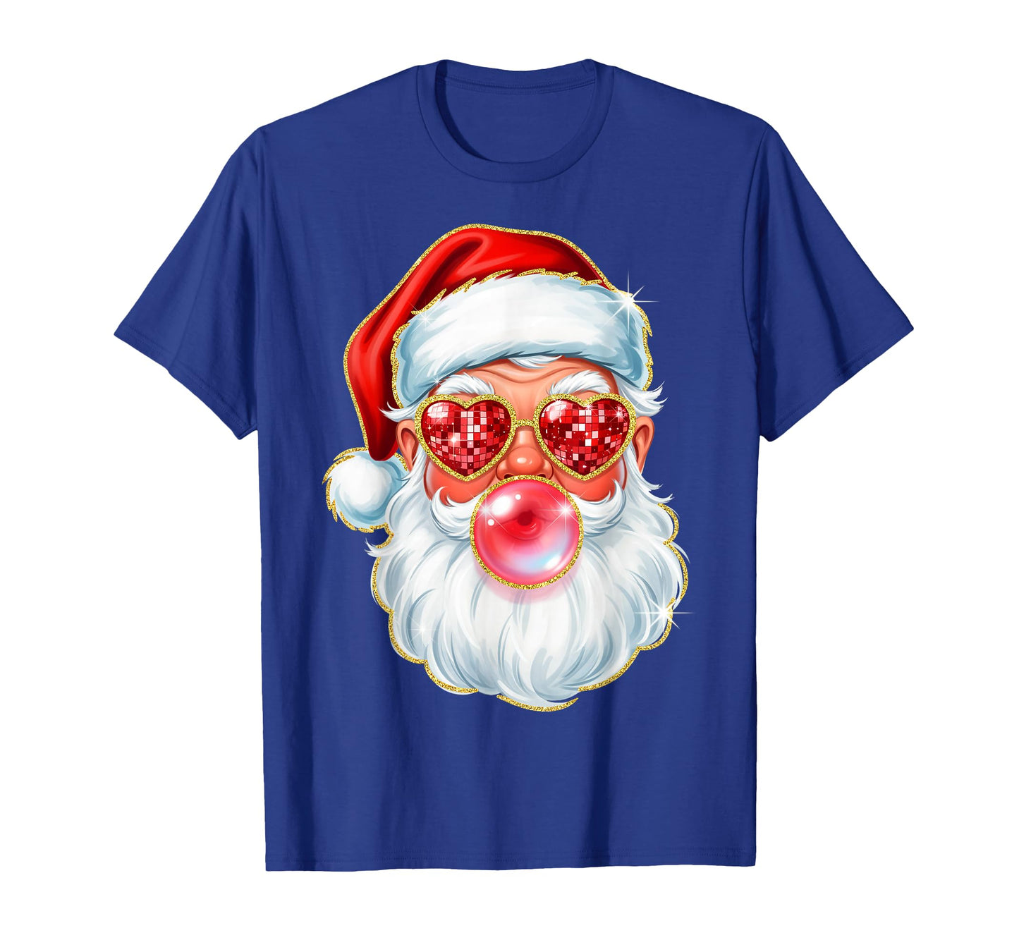 Cute Santa Bubble Gum for Women Teen Little Girls Christmas T-Shirt