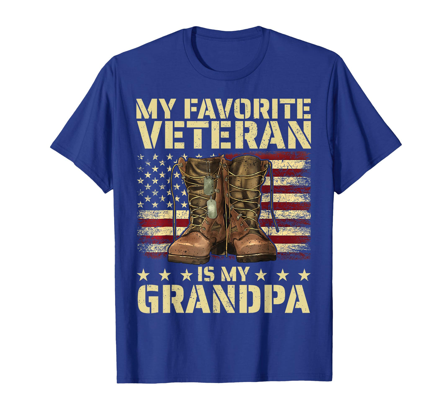 My Favorite Veteran is My Grandpa Grandfather Veterans Day T-Shirt