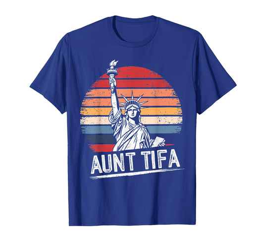 Funny Aunt Tifa Meme Retro Vintage T-Shirt