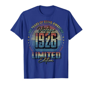 Vintage 1926 Limited Edition 100 Year Old 100th Birthday T-Shirt