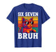 Six Seven Bruh Cat Retro Vintage Funny 67 Meme Men Women Kid T-Shirt