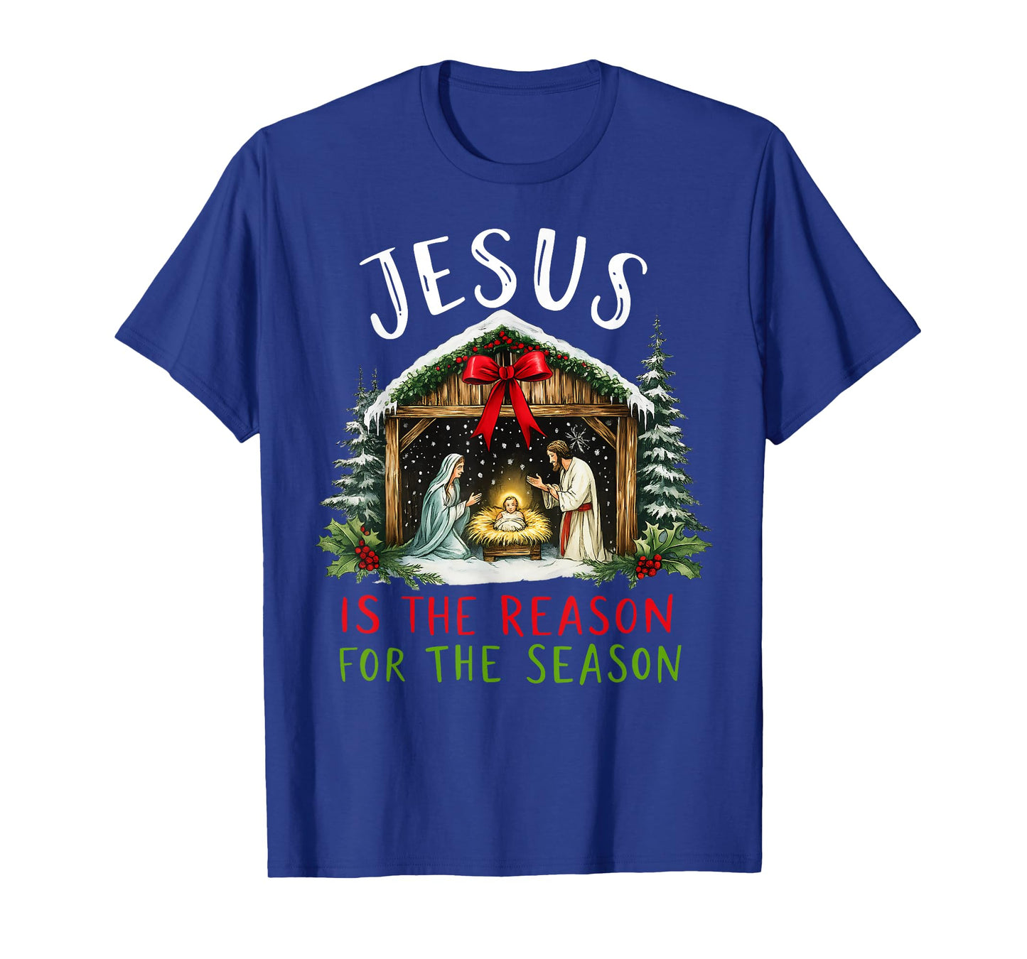 Jesus is The Reason for The Season Christmas Xmas Christian T-Shirt