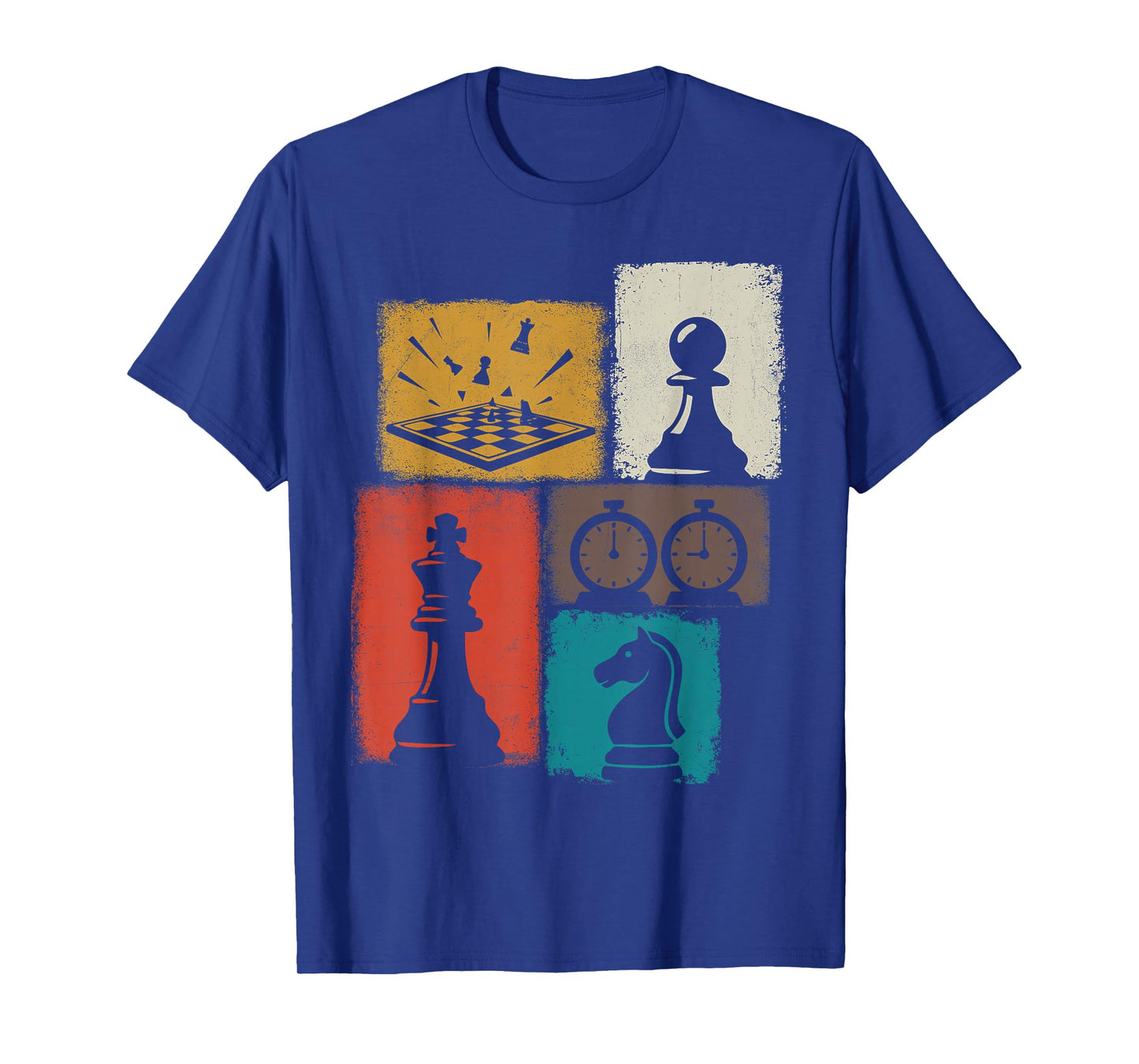 Chess Vintage Collage Player Grandmaster Board Gamer T-Shirt