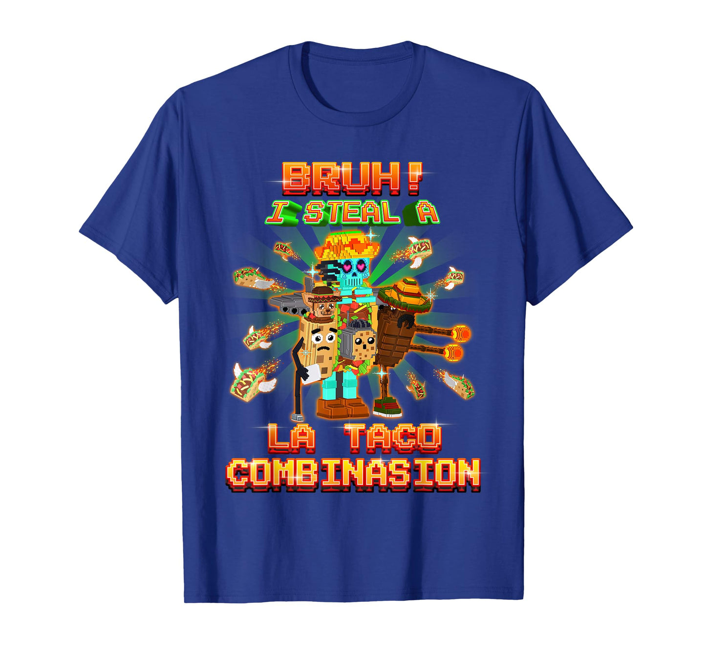 Bruh La Taco Combination Funny Brainrot for Boys Kids Teens T-Shirt