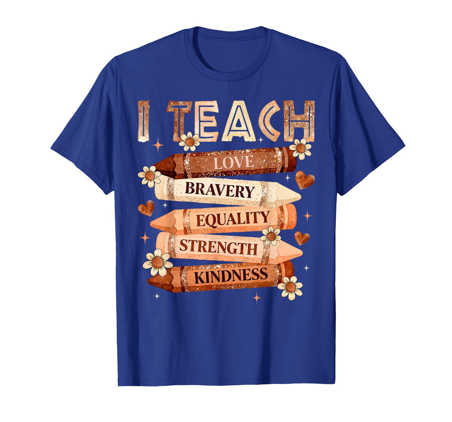 Black History Month Black Teacher I Teach Love Kindness T-Shirt