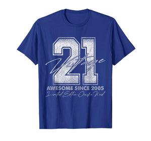 21 Year Old Gifts Vintage 2005 Limited Edition 21st Birthday T-Shirt