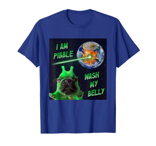 Alien Pibble Funny Brainrot Dog Meme Space I Am Pibble T-Shirt
