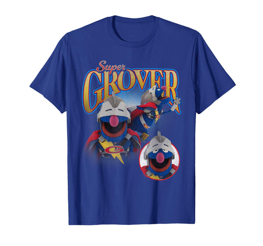 Sesame Street Super Grover Bootleg Style T-Shirt