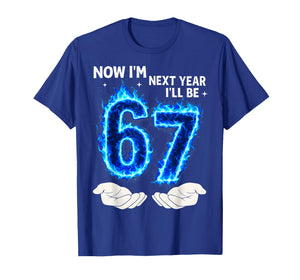 Now I'm 6 Next Year I'll Be 7 67 Birthday Gifts for Boy Kids T-Shirt