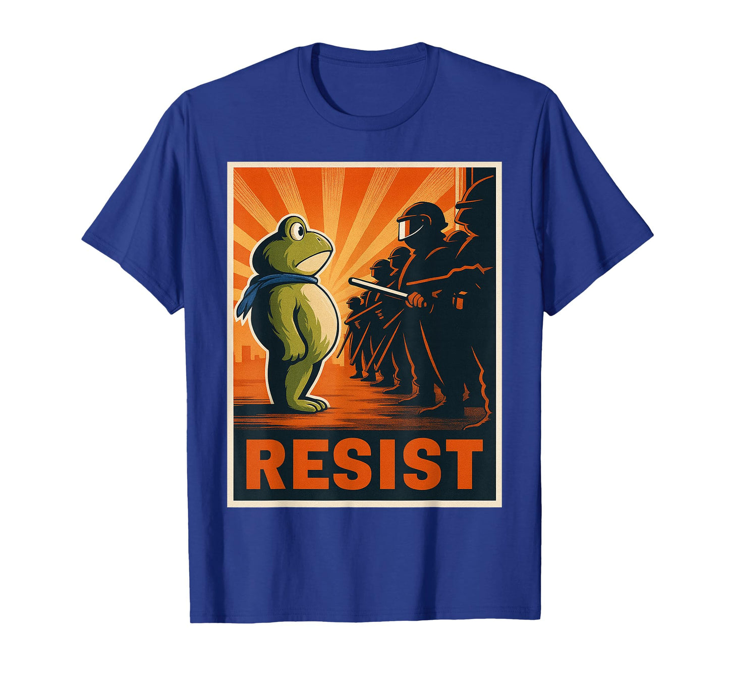 Portland Frog Funny City Art - Portland Frog Protest T-Shirt