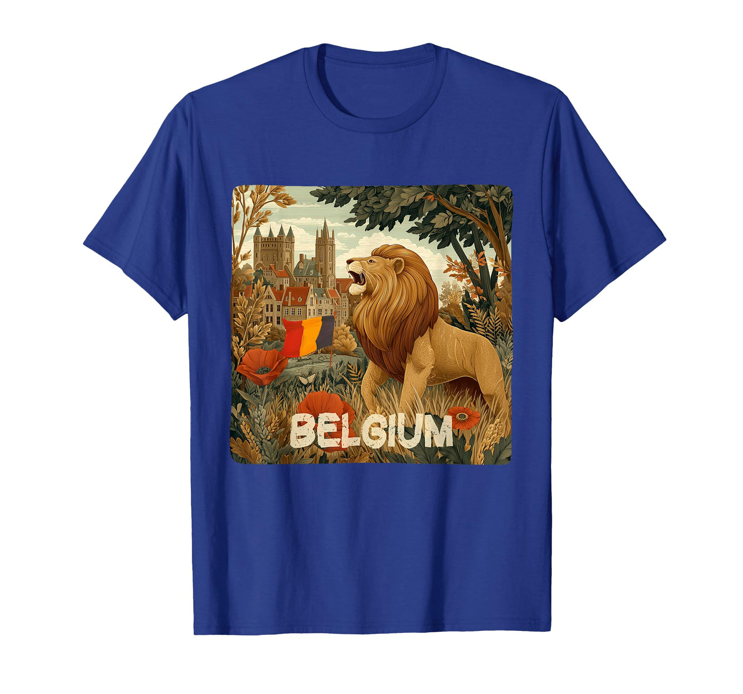 Awesome Lion in Belgium Colors Costume T-Shirt