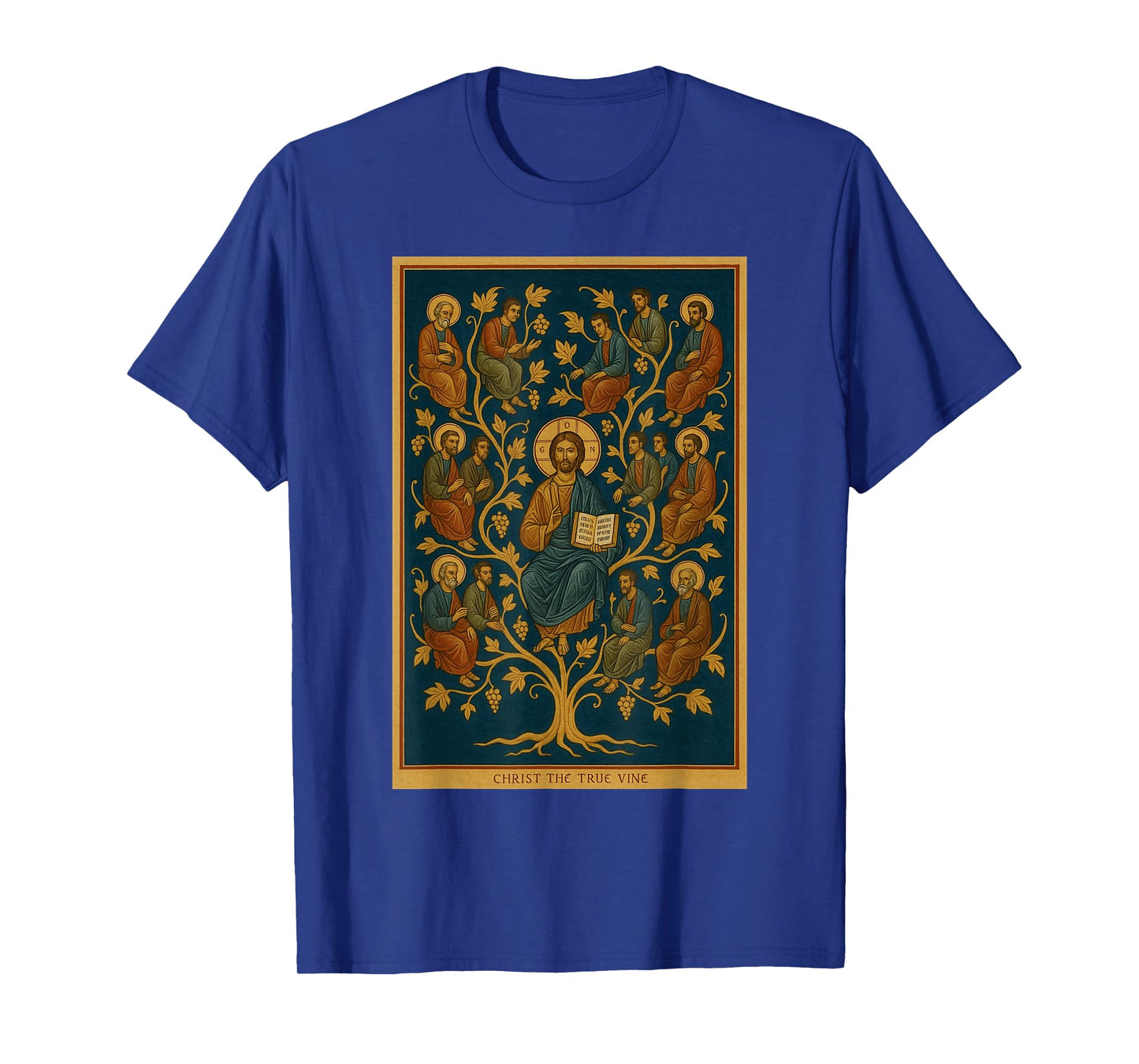 Orthodox Icon of Jesus - I Am The Vine Icon T-Shirt
