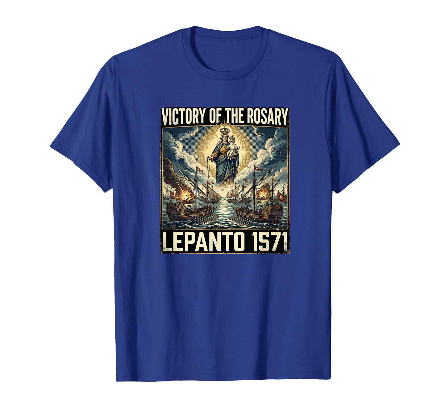 Catholic Lepanto Battle Flag 1571 Crusader T-Shirt