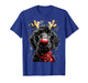 Whimsical Reindeer Poodle Dog Funny Christmas Graphic T-Shirt