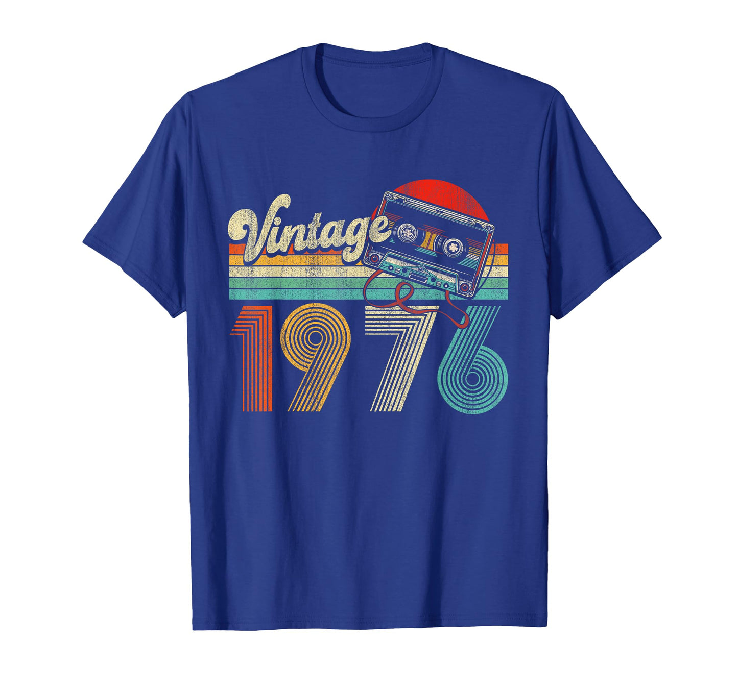 Vintage 1976 Cassette Tape 50th Birthday Gifts 50 Year Old T-Shirt