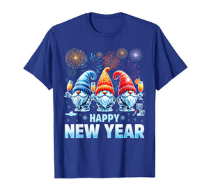 Happy New Year Gnome Drink Firework New Year Eve Women T-Shirt