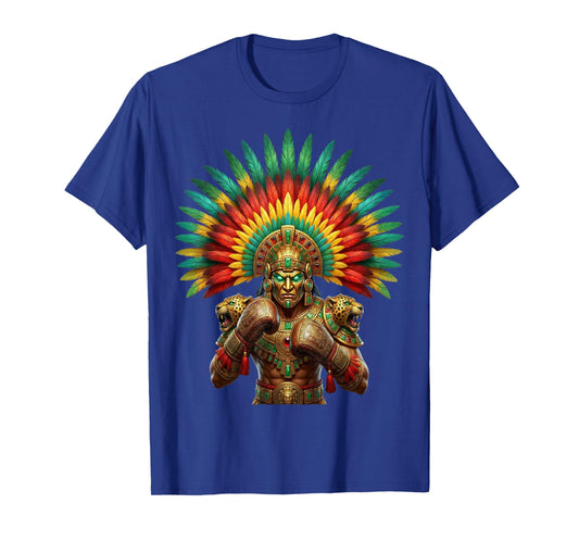 Mexican Boxing Pride Aztec Warrior Boxing T-Shirt