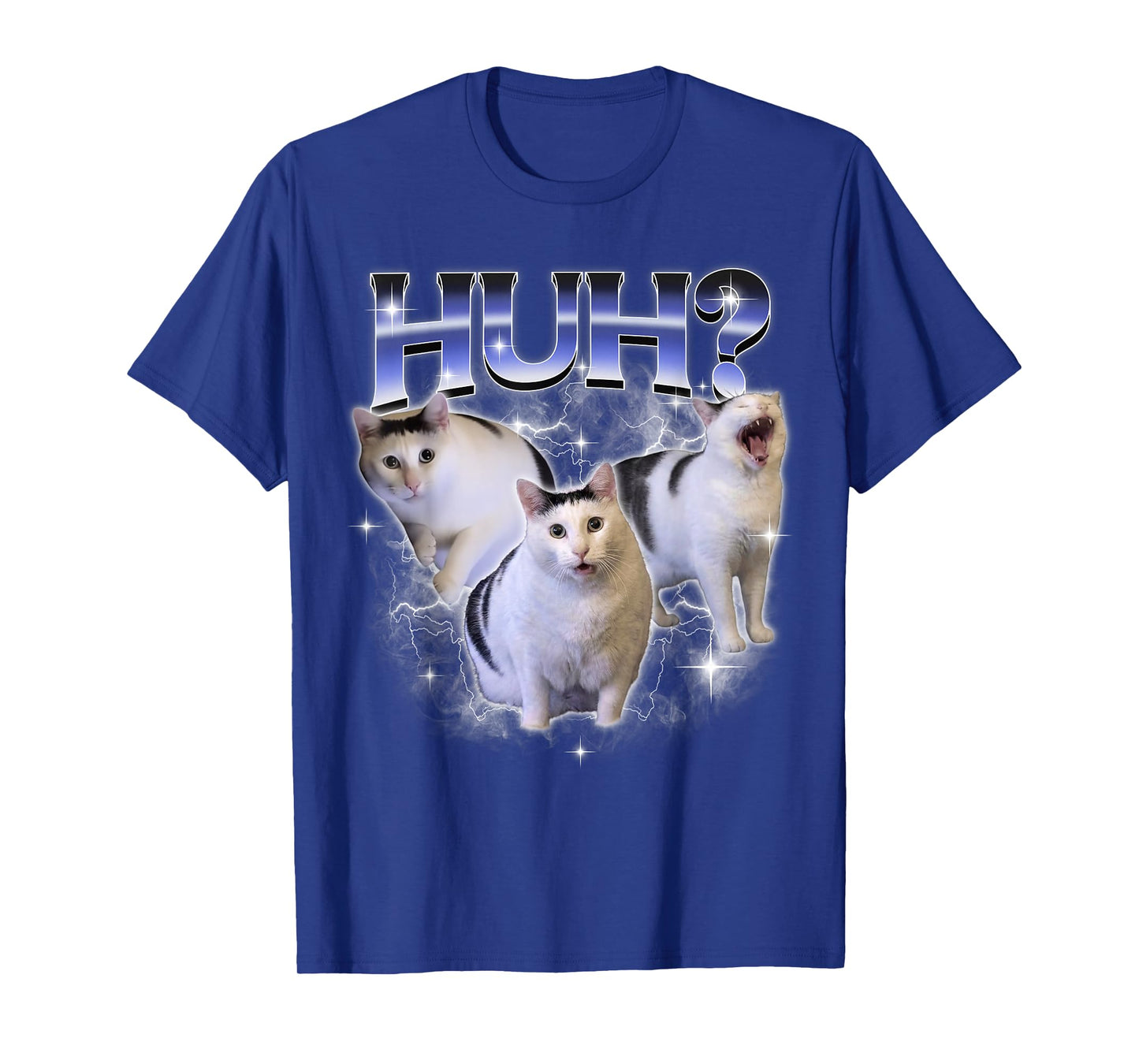 Funny Huh Cat Dank Meme Unhinged Stupid Silly Huh Cat Meme T-Shirt