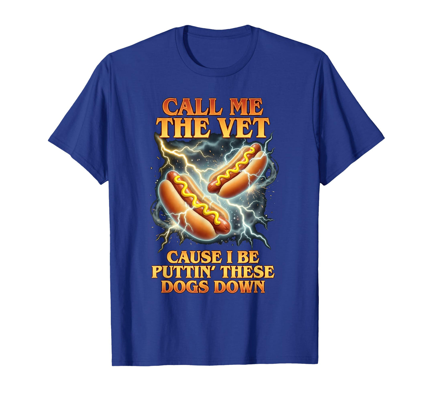 Dogs Down Hot Dog Eater T-Shirt