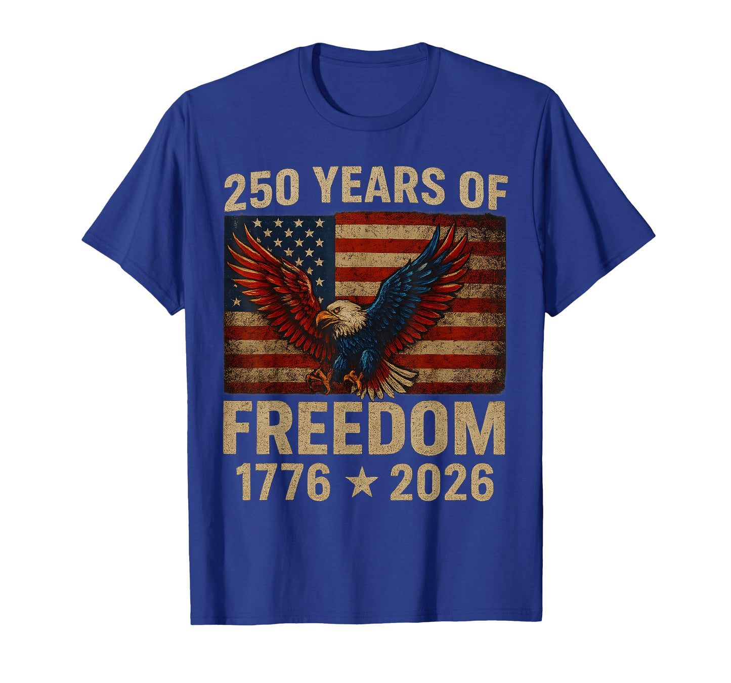 250 Years American Flag Anniversary USA 250th Birthday T-Shirt