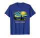 Gogh Outside Starry Black Cat Night Vincent Van Gogh T-Shirt