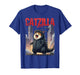 Catzilla Japanese Art Funny Cute Cat for Kids Boys Girls T-Shirt