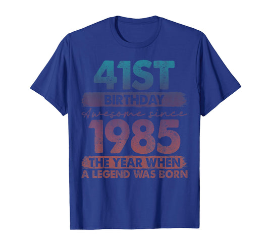 41 Year Old Gifts Vintage 1985 Limited Edition 41st Birthday T-Shirt