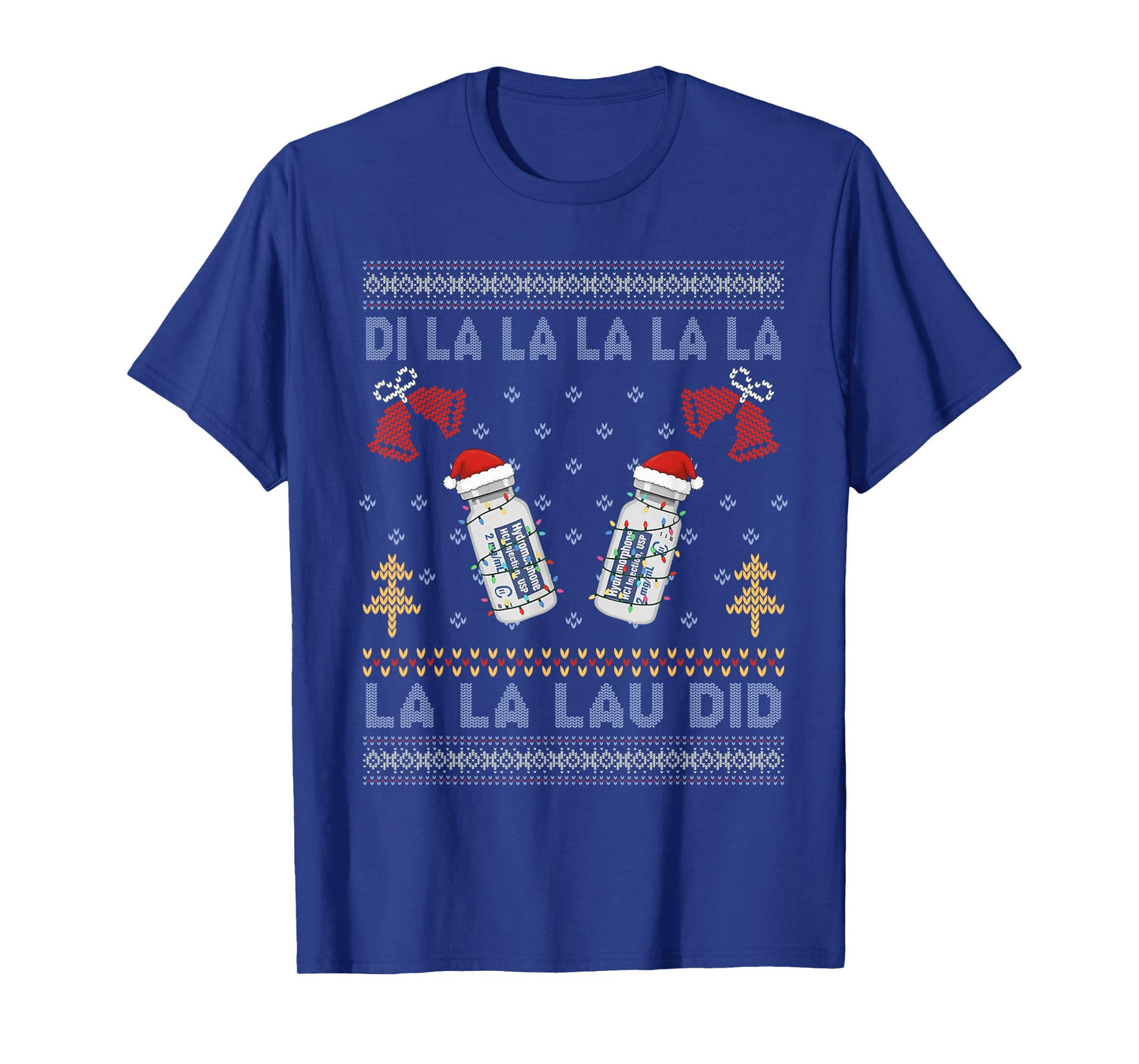 Dilaudid Ugly Christmas, Nurse Winter, Emergency Department T-Shirt