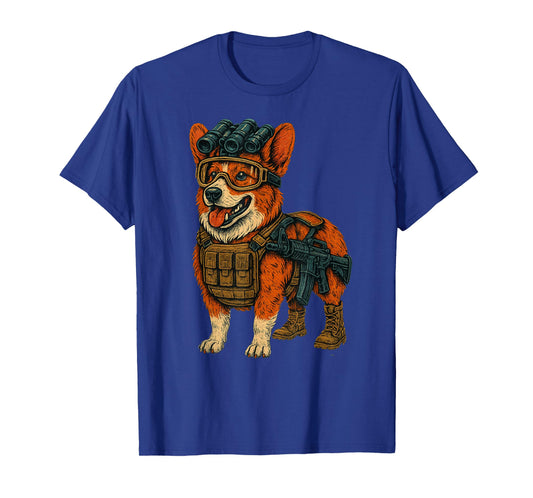 Funny Tactical Corgi Dog Design for Corgi Lover - Corgi T-Shirt