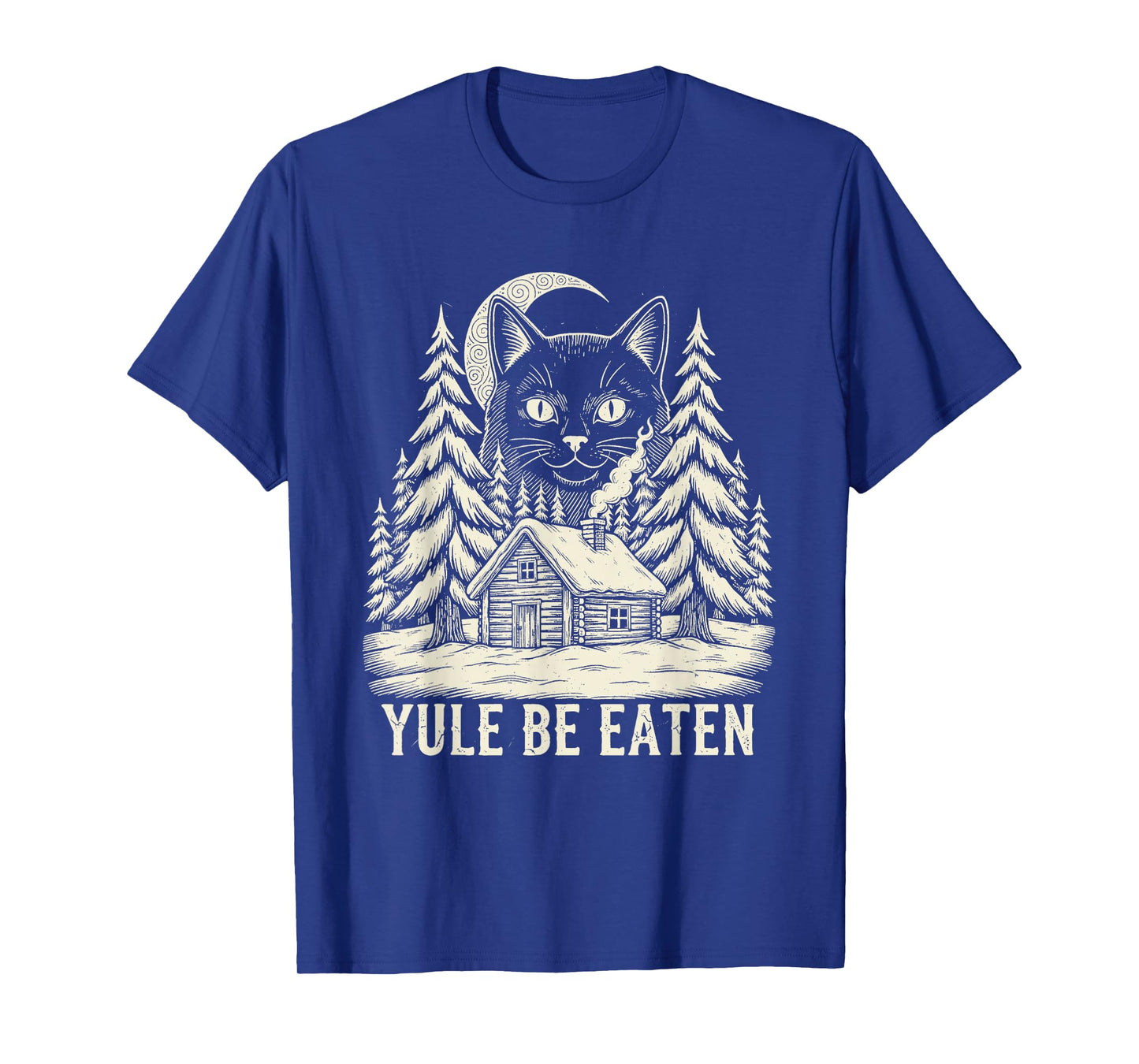 Yule Be Eaten Icelandic Cat Christmas Folklore Jólakötturinn T-Shirt