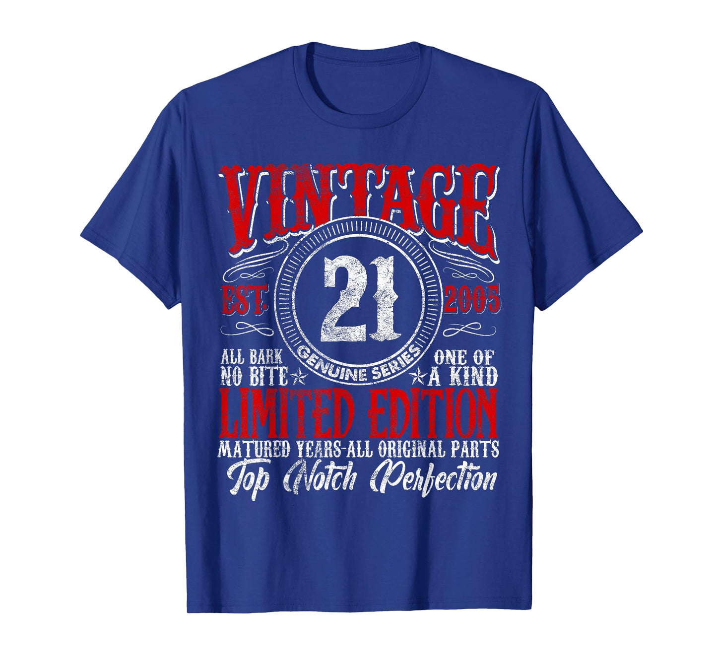 21 Year Old Gifts Vintage 2005 Limited Edition 21st Birthday T-Shirt