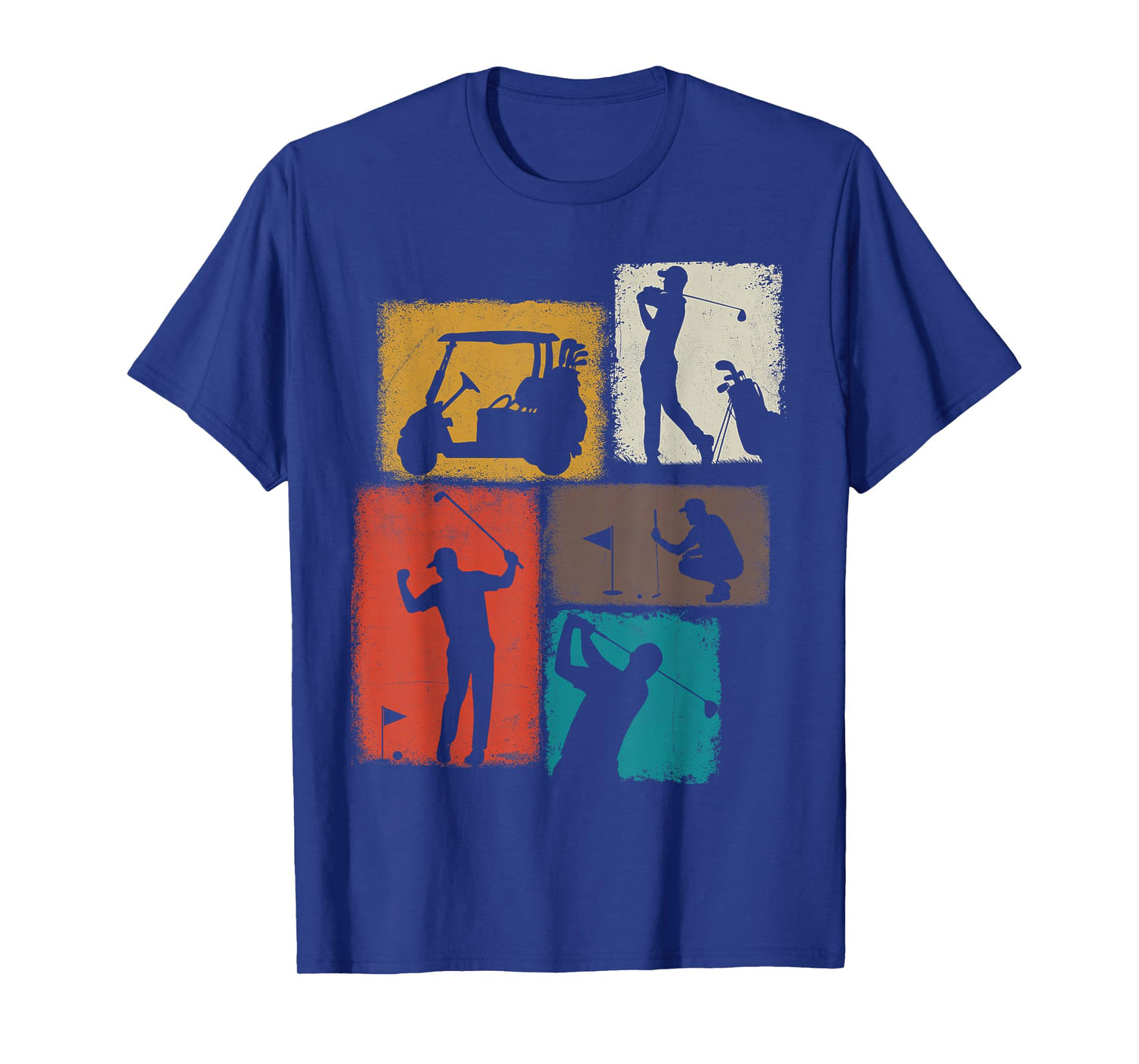 Golf Player Collage Golfer Men Dad Grandpa Coach T-Shirt