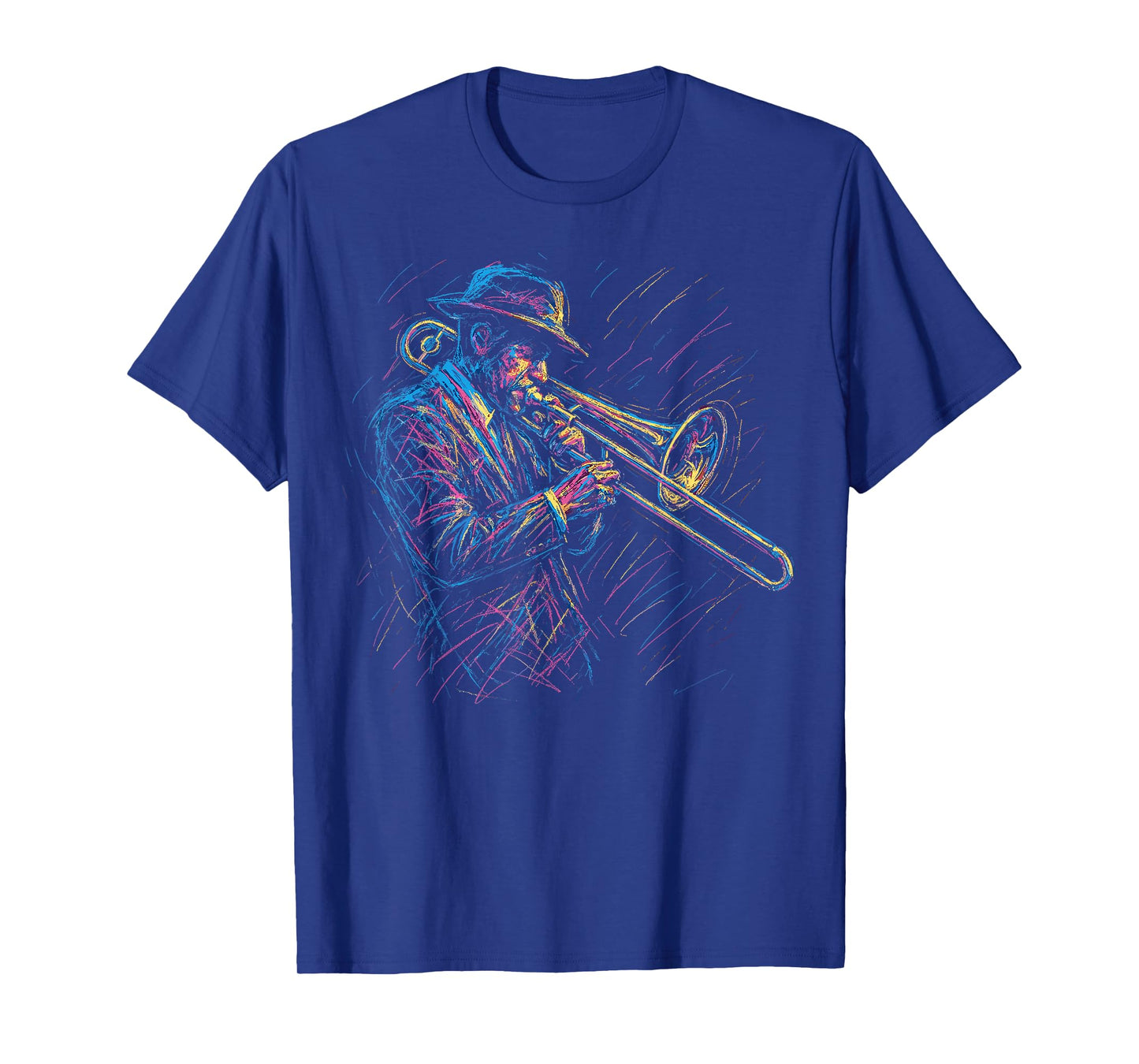 Jazz Musician Trombone Player Artistic Music Jazz Lover T-Shirt