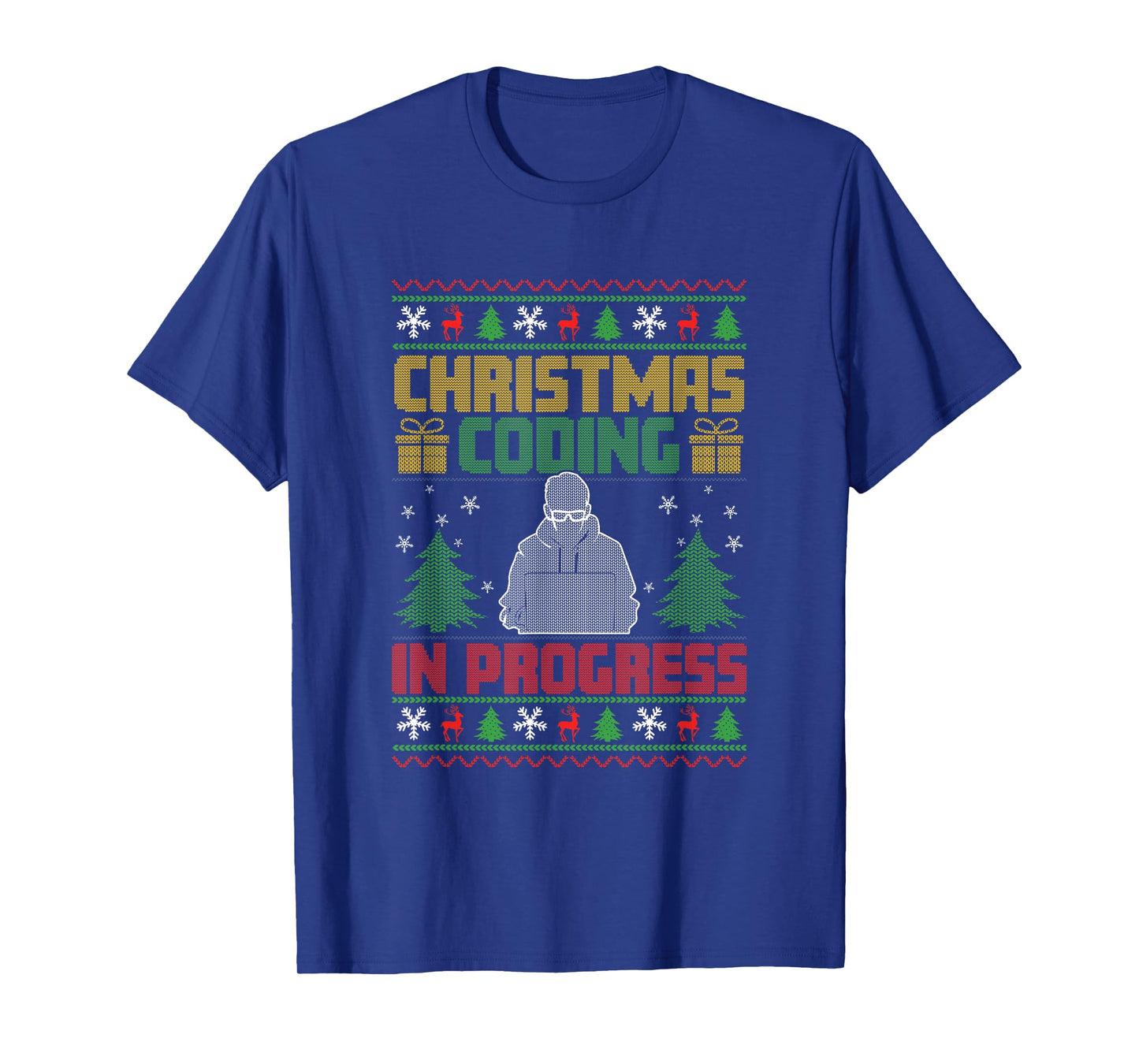 Software Developer Computer Nerd Programmer Ugly Christmas T-Shirt